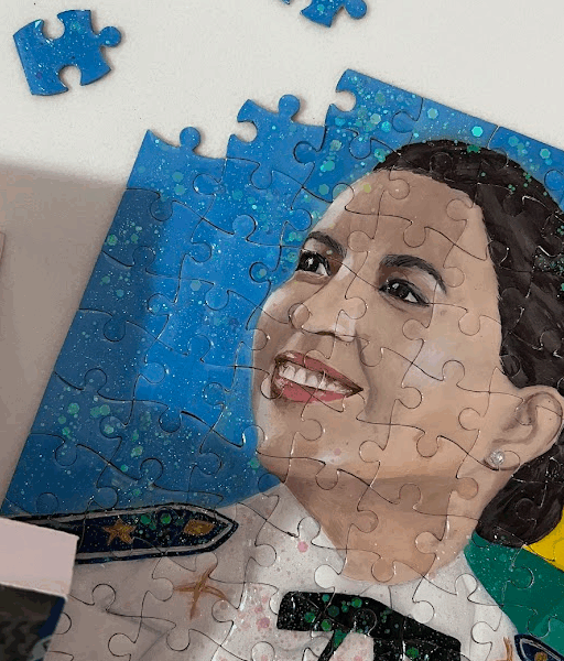 Quebra Cabeça Pintado à Mão